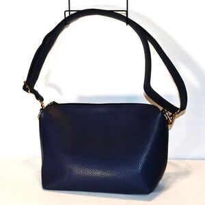 IMOSHION Elegant Navy Blue Leather Shoulder Bag